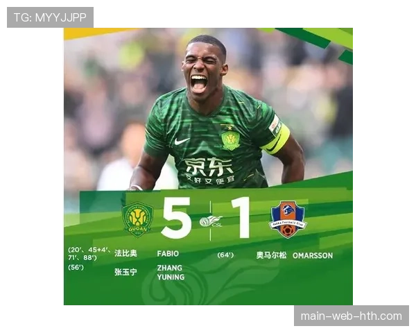 国安进攻端屡失良机，法比奥头球中柱折射运气不佳